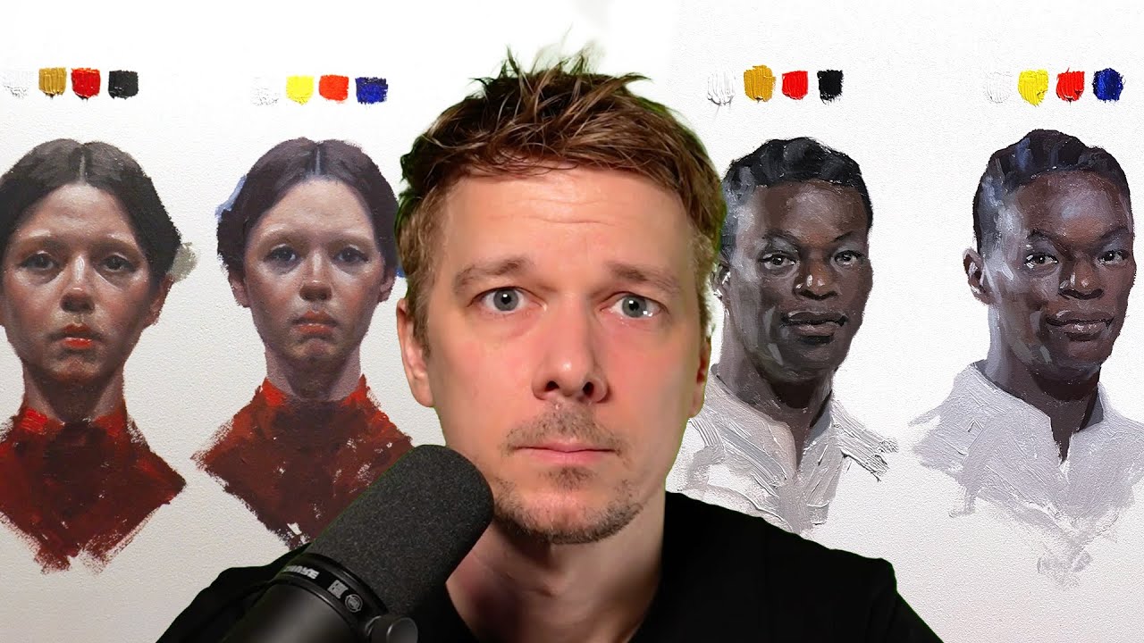 Painting the Same Portraits Using Different Palettes