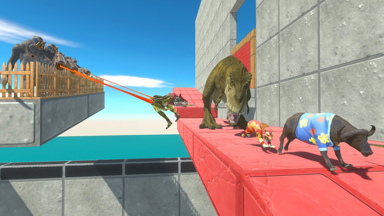 Scimctarilla Monkeys Drag Dinosaurs Into the Abyss – Death Corridor Challenge | ARBS