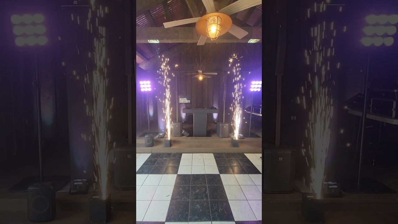 Pre-wedding DJ light test 