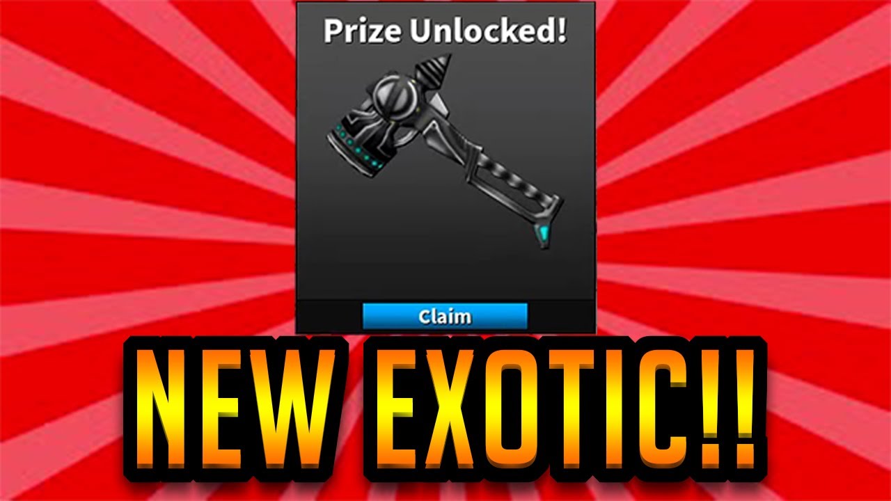I Got The Brand New Gravity Hammer Exotic Epic Roblox Assassin Youtube