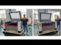 co2  laser cutting machine with EFR RECI 150w installation and for engraving and cutting