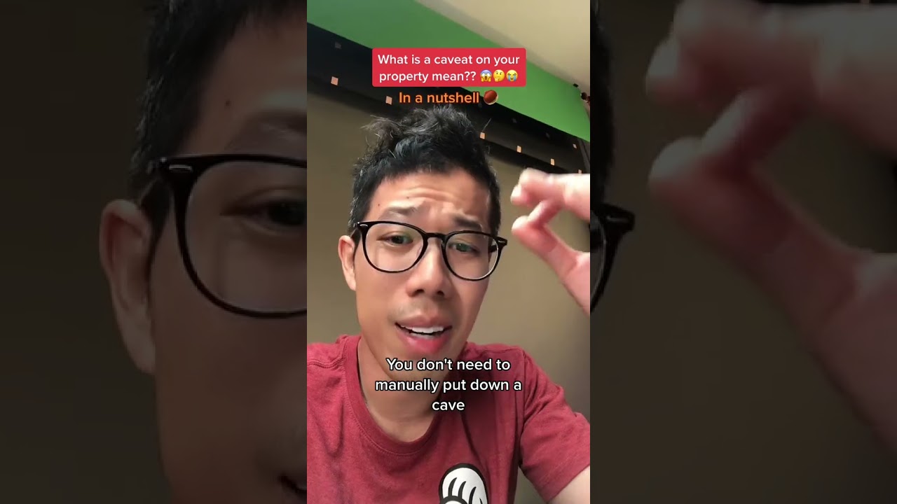 What is a caveat on your property mean??