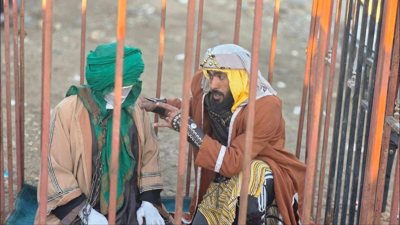 مشهد تسميم الامام الكاظم ع موكب انصار الحسين ع للتشبيه 1447 هجري 