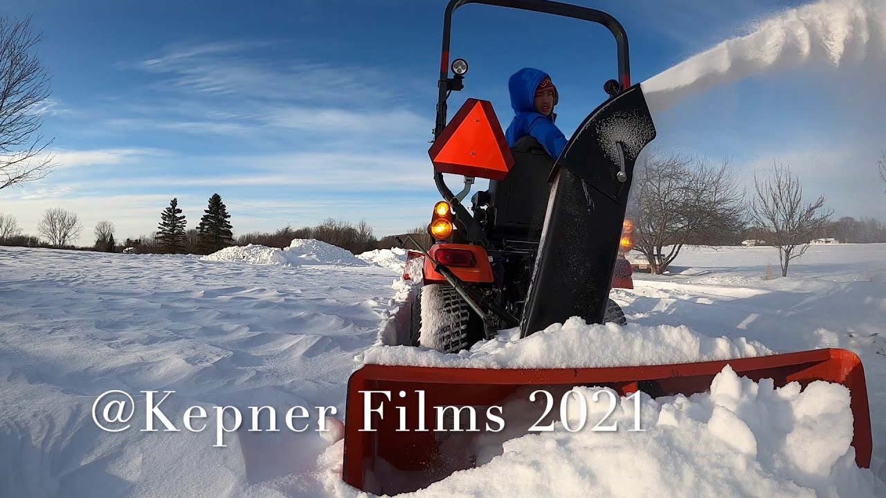 Kubota Bx23s Snow Blowing YouTube