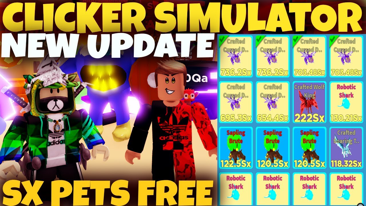 LIVE 🔴[UPD] ⚡Clicker Simulator! Live Giveaway Free Pets - Clicker ...