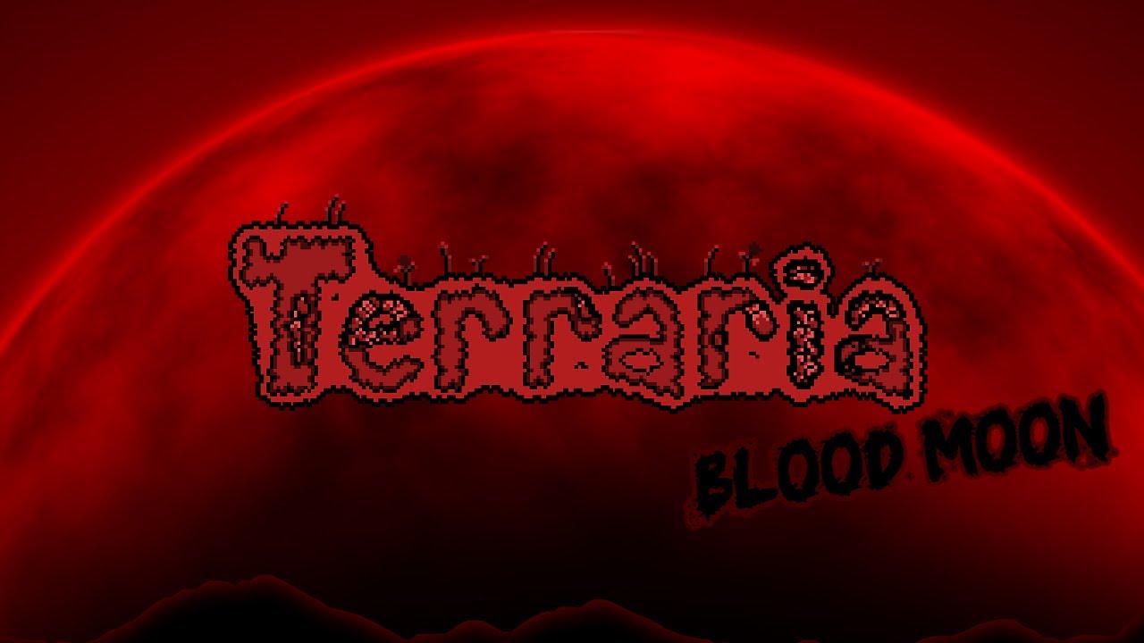 I Survived A Blood Moon In Terraria YouTube