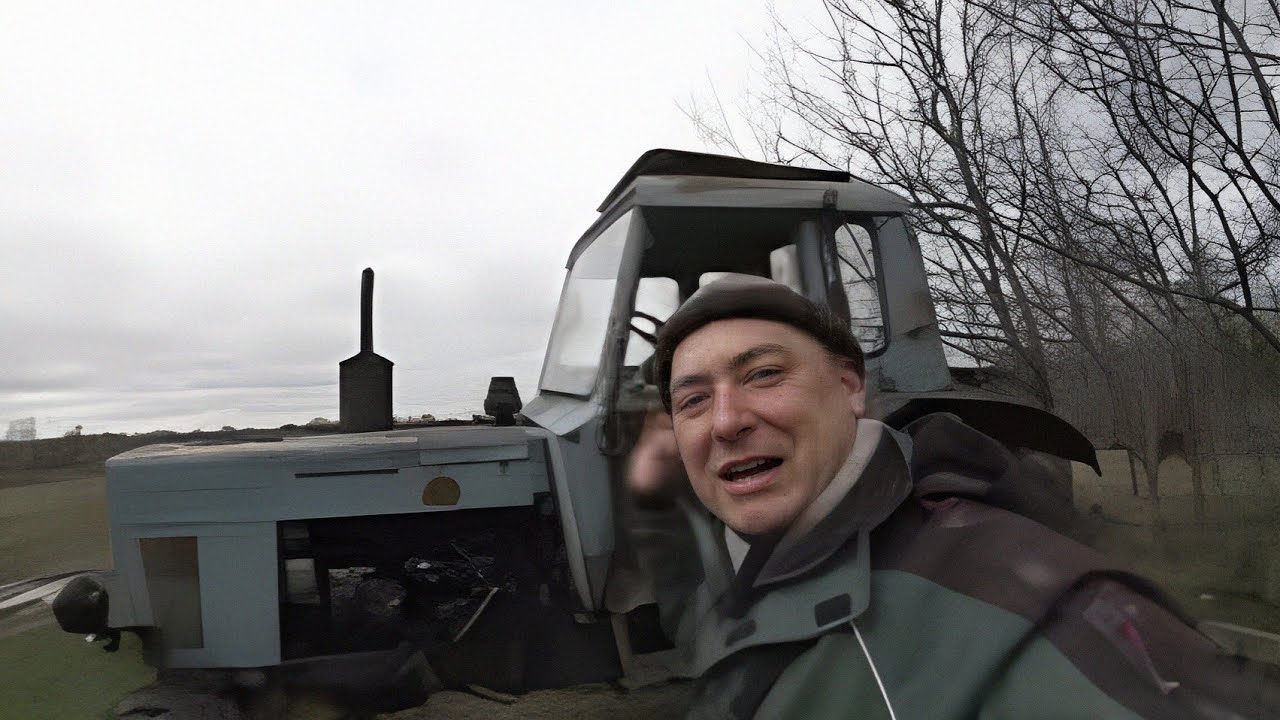 Первый Запуск Мтз80 после Зимы! Жизнь на хуторе,в Латгалий!! 