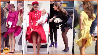 Marilyn Moment Kate Middleton Has Dress Gone With The Wind On Several Occasions Reveal Shapely Legs