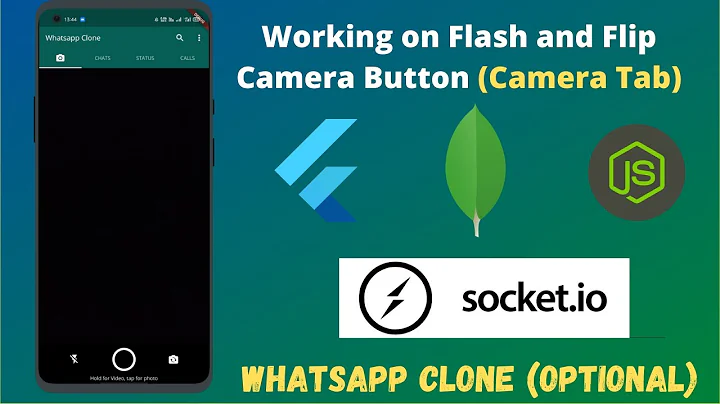 Flutter :Working on Flash and Flip Camera Button (Camera Tab) || Optional video || Read Description