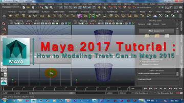 Maya 2017 Tutorial | How to Modeling Trash Can in Maya 2015