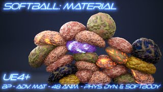 Advanced material of Soft Ball character for UE4, UE5, UE5.3 screenshot 4