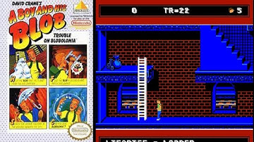 A Boy and His Blob -  Retro NES Gameplay - STUCK on 1st Level!