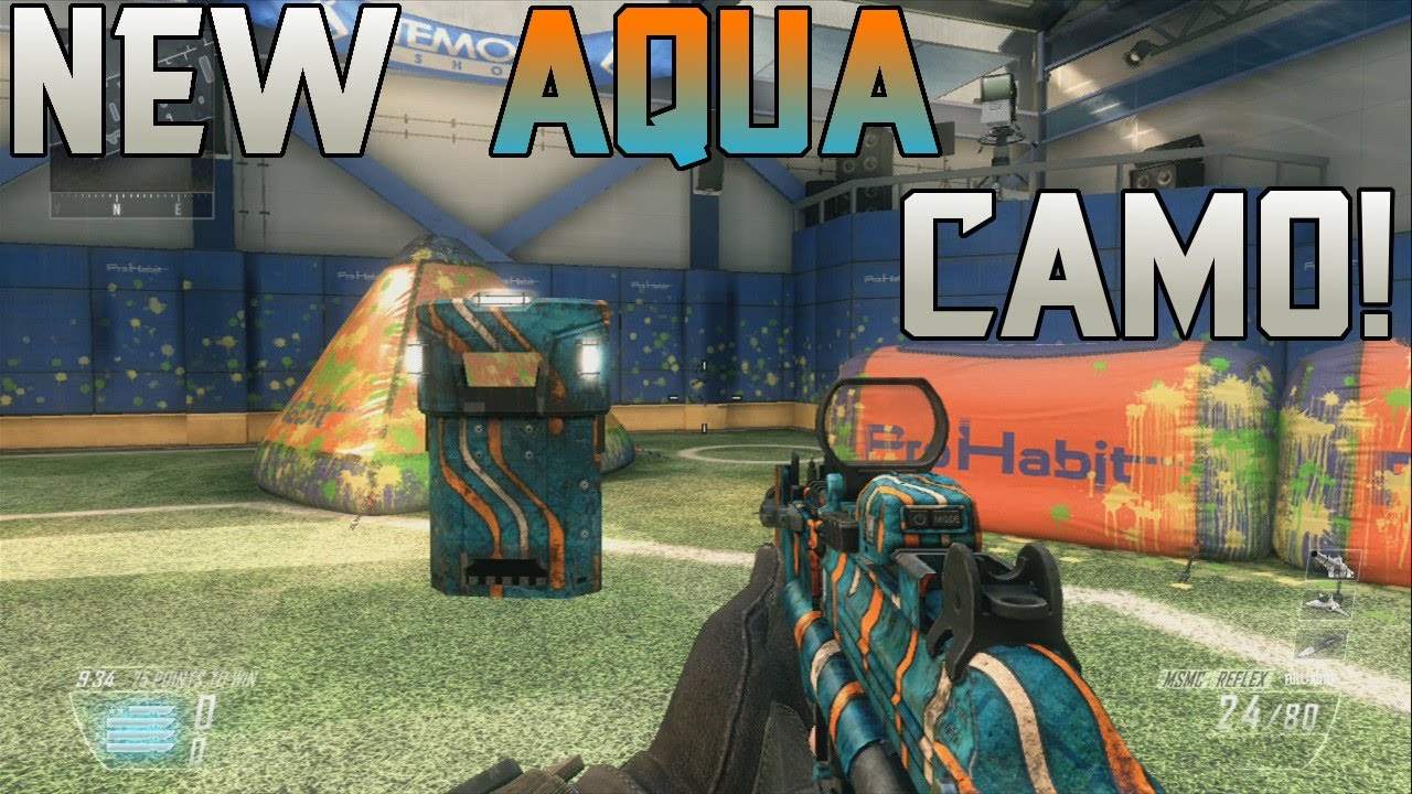 Black Ops 2 "AQUA" NEW DLC Camo Gameplay!