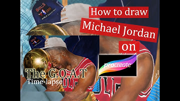 “Michael Jordan” digital painting process on Procreate / Time-lapse / ipad pro