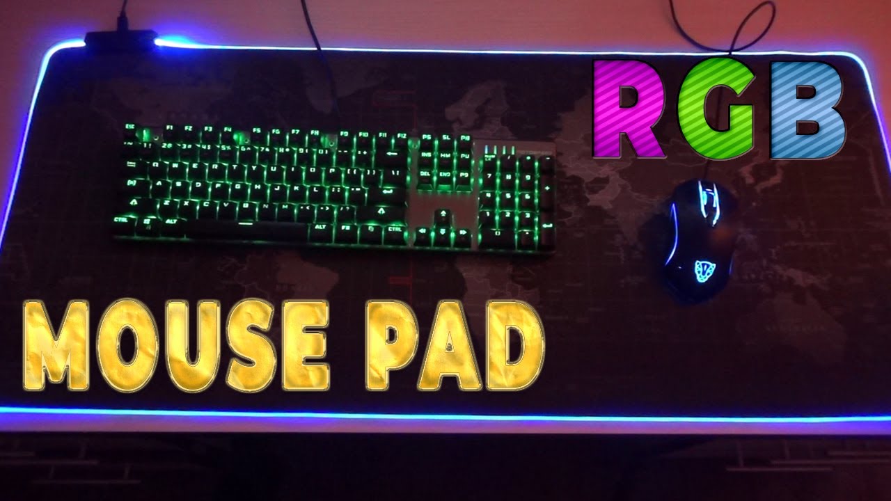 Большой игровой коврик XXL – рабочая поверхность с RGB подсветкой - YouTube