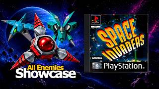 Space Invaders (PS1) | All Enemies & Special Weapons | No Commentary