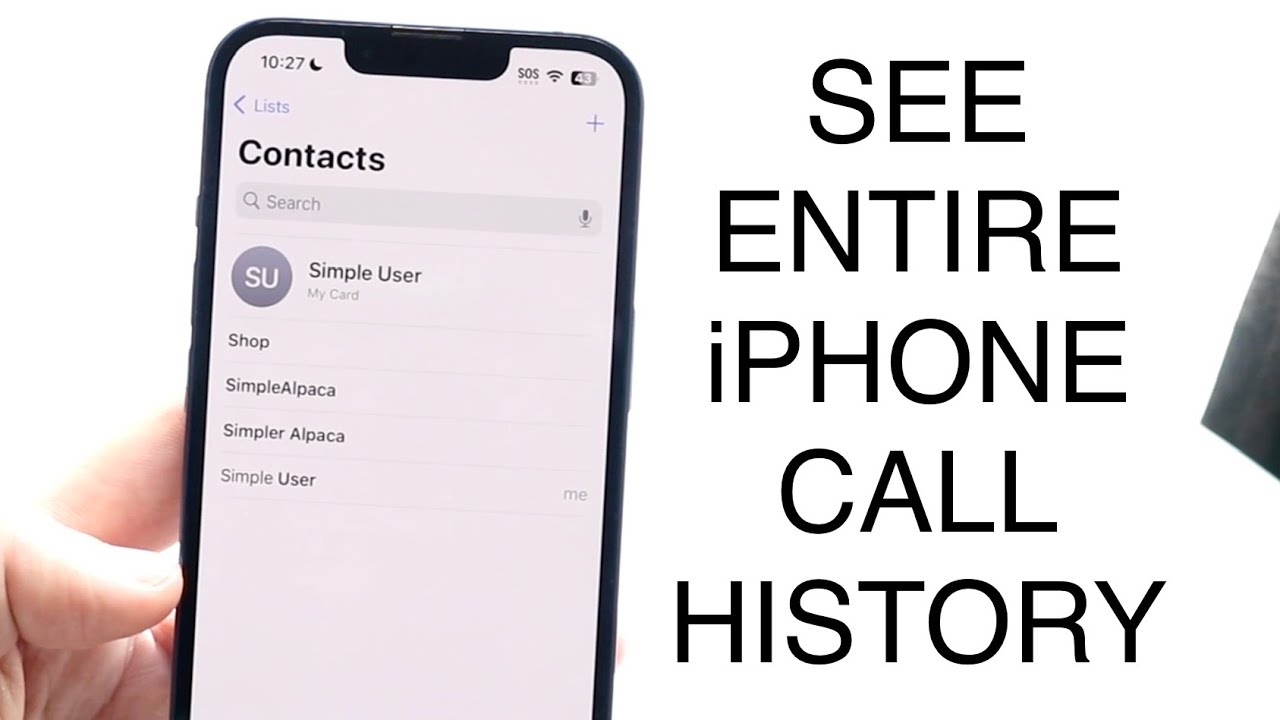 How To See Your Entire Call History On iPhone! (2023) YouTube