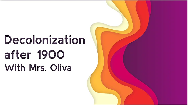 8.5 Decolonization after 1900