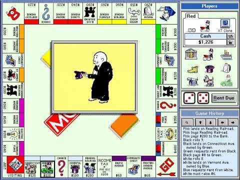 Monopoly (PC, 1995) Playthrough - NintendoComplete 