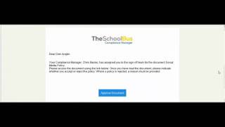 TheSchoolBus Compliance Manager Tutorial - Approving and Reading Documents