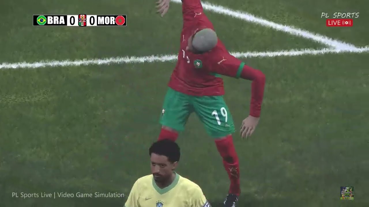 LIVE | Brazil vs Morocco | 2026 World Cup | eFootball PES Gameplay
