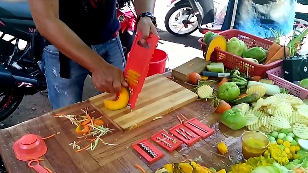 Multi Purpose Vegetable and Fruit Slicer Cutter - Put to the Test - KARA 