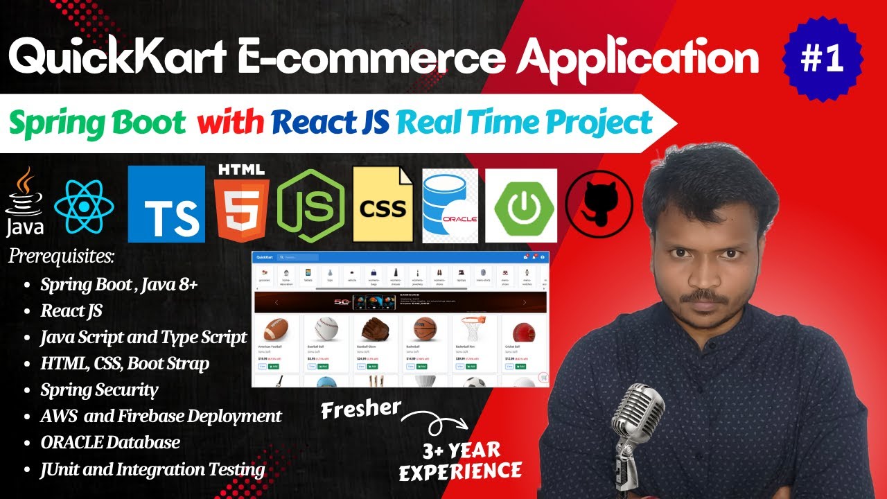 QuickKart e-commerce Project | Lecture 1 | Spring Boot with ReactJS ...