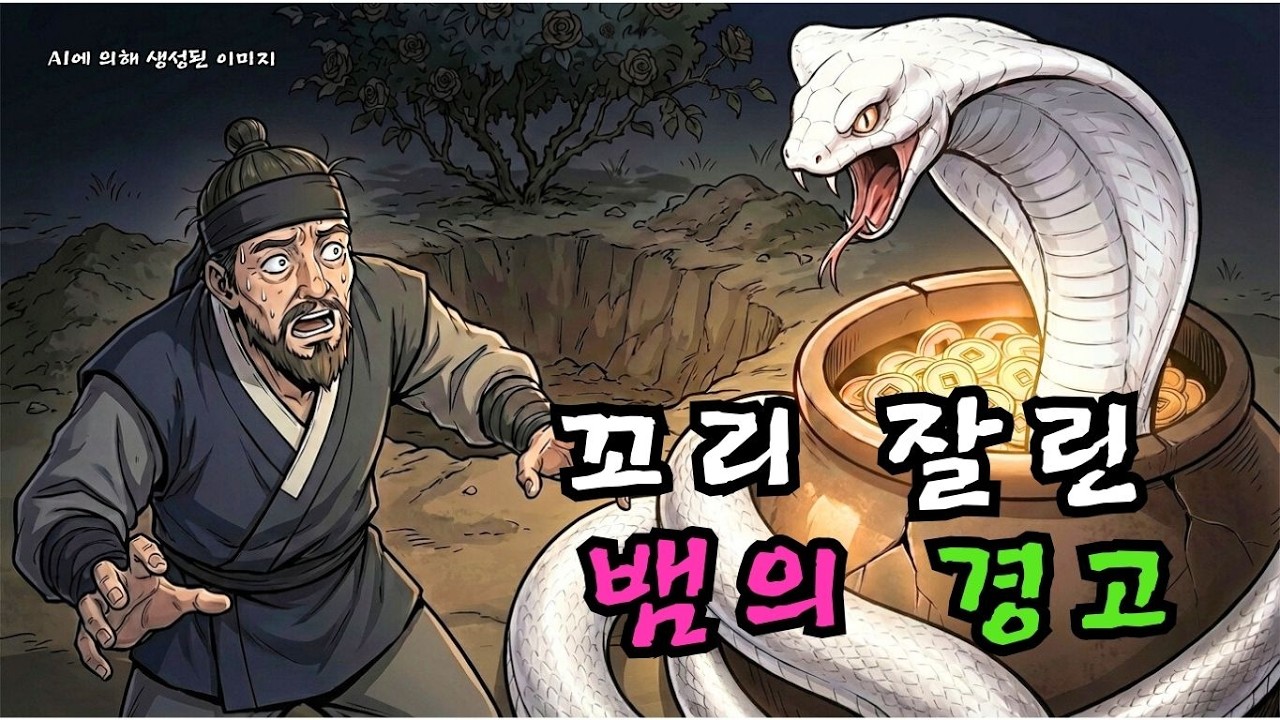 감나무 밑에 묻힌 금단지의 비밀, 꼬리 잘린 뱀만이 그 입구를 여는 법을 알았다 | 전설의 보물 민담 | 야담 | 민담  |  조선시대