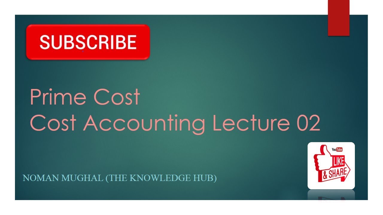 Prime Cost - Cost of Goods Manufactured