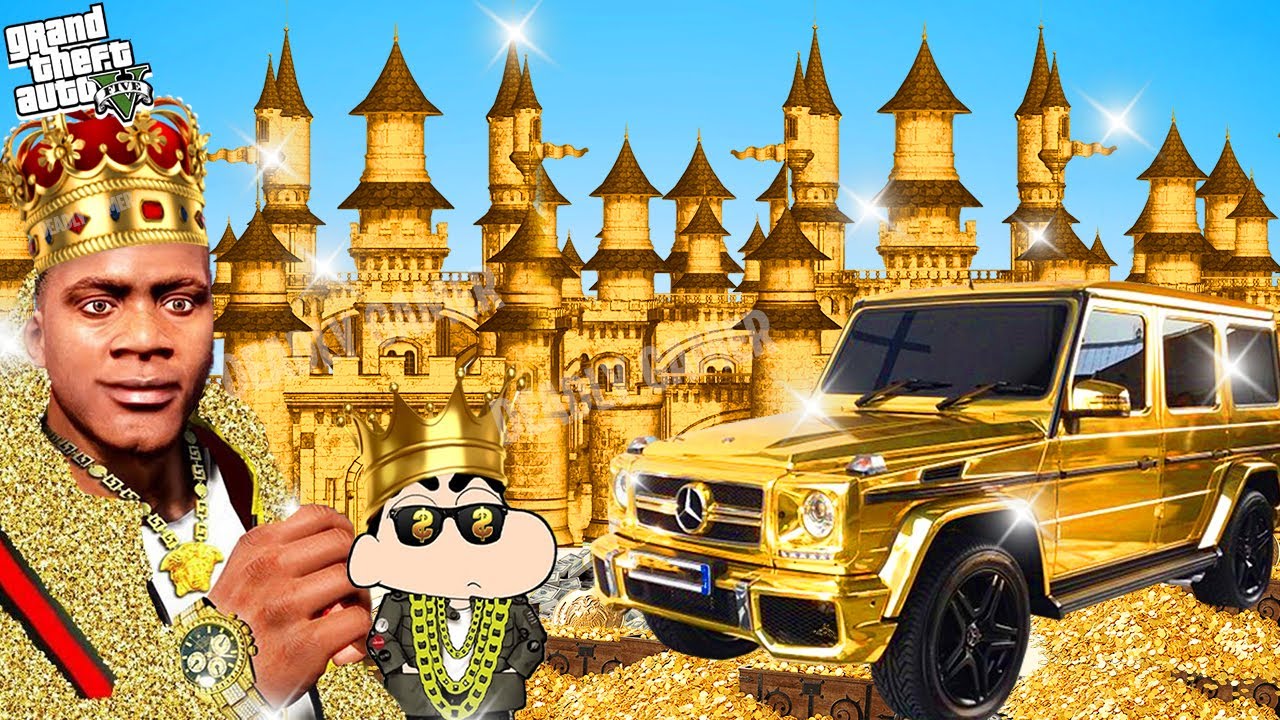 ⁣SHINCHAN TOUCH ANYTHING BECOME GOLD || EVERYTHING IS FREE IN GTA 5