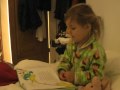 My daughter reading Dr Seuss