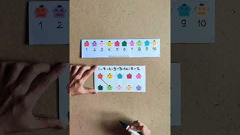 Connect the Robots : Learning Numbers and colors : puzzle for kids