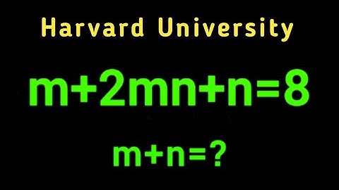 Harvard University Interview Tricks | m+n = ? #harvard #maths #math #education #mathematics