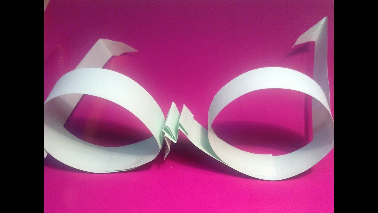 Origami Glasses YouTube