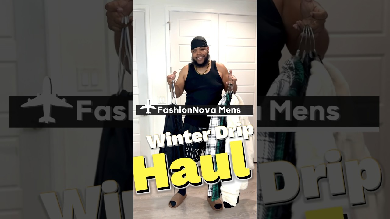 Fashion Nova Men’s Try On Haul | Big & Tall Mens Winter Fashion  