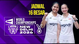 Jadwal 16 Besar BWf World Championships 2026