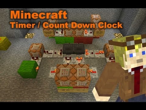 Scoreboard timer and Countdown clock in Vanilla Minecraft 1.5 [fully in game programable]