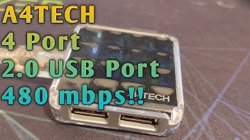A4TECH Pocket Hub 4 Port 2.0 USB Port 480mbps #unboxing #shopeefinds