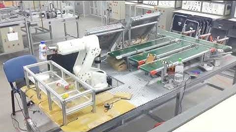 Gắp sản phẩm bằng cánh tay Robot 5 bậc tự do lập trình bằng PLC S7-1200