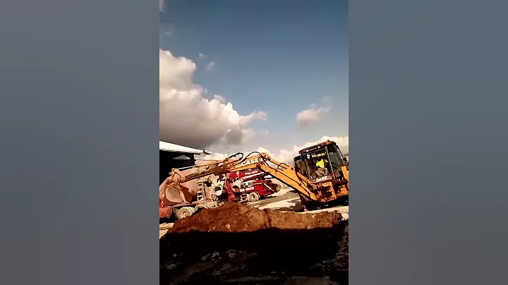 I was teaching my coworker to operate my backhoe