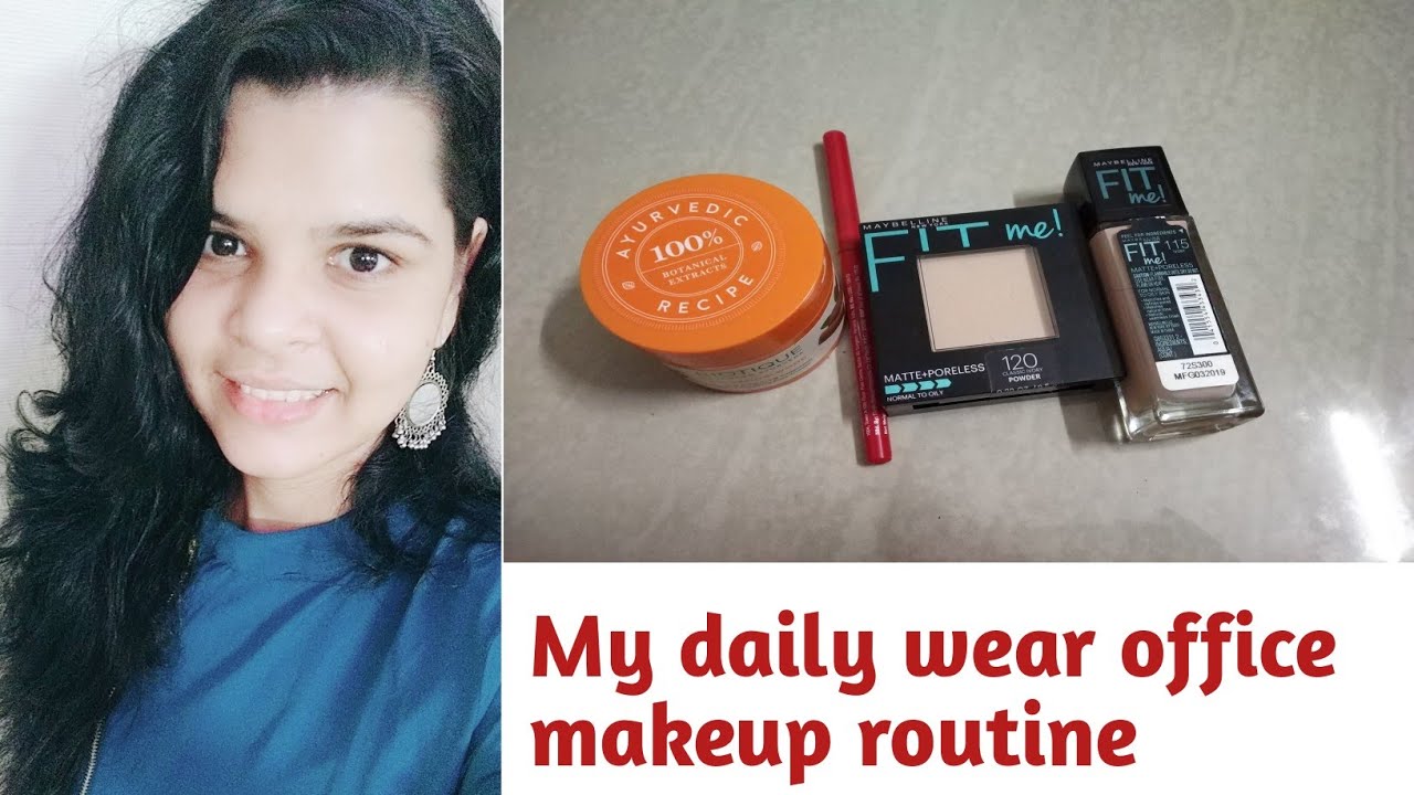 My daily office wear makeup look in Tamil |Easy & simple Makeup look for office |affordable products