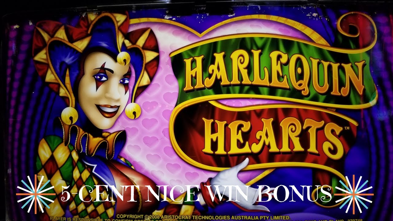 HARLEQUIN HEARTS SLOT MACHINE - 5-Cent Denomination - CLASSIC ...