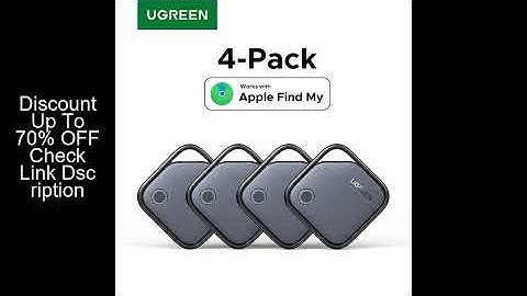 UGREEN Smart Tag Bluetooth Tracker, Keys Finder Item Locator SmartTag Up to 2 Year Battery For iPhon