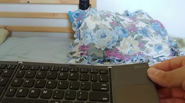 Jelly Comb Folding Bluetooth Keyboard with Trackpad