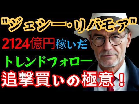 ウォール街の伝説的相場師ジェシー・リバモア：一日2,124億円を稼いだトレンドフォロー戦略、ピラミッディングと「追撃買い」の売買手法！| バリュー投資 | 財テク | お金の勉強 | 空売り