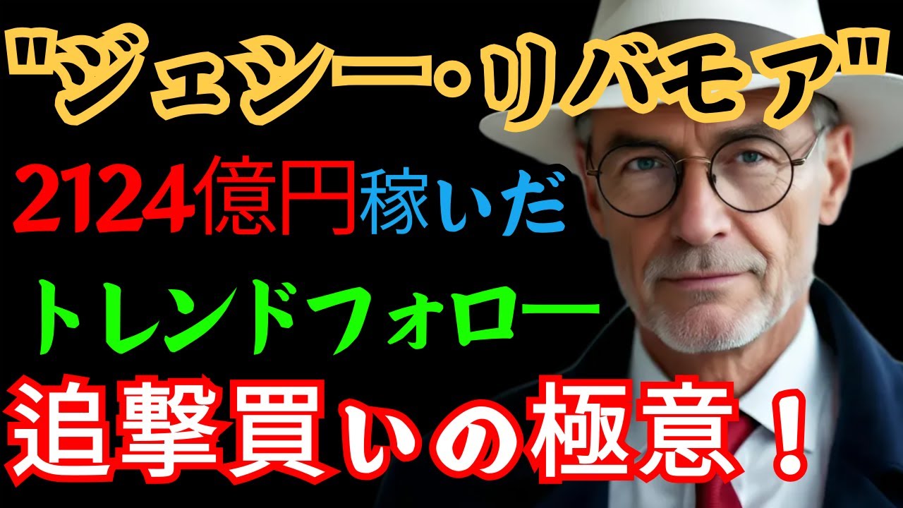 ウォール街の伝説的相場師ジェシー・リバモア：一日2,124億円を稼いだトレンドフォロー戦略、ピラミッディングと「追撃買い」の売買手法！| バリュー投資 | 財テク | お金の勉強 | 空売り