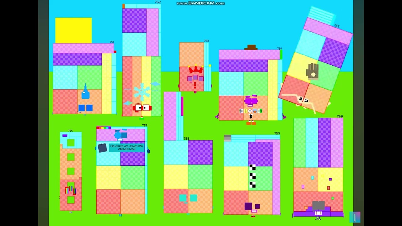 Numberblocks Band Retro 751-760 - YouTube