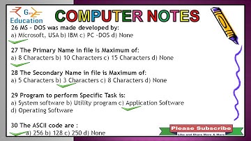hartron data entry operator exam / hartron setc exam / computer mcq / hartron exam Question ans. 2