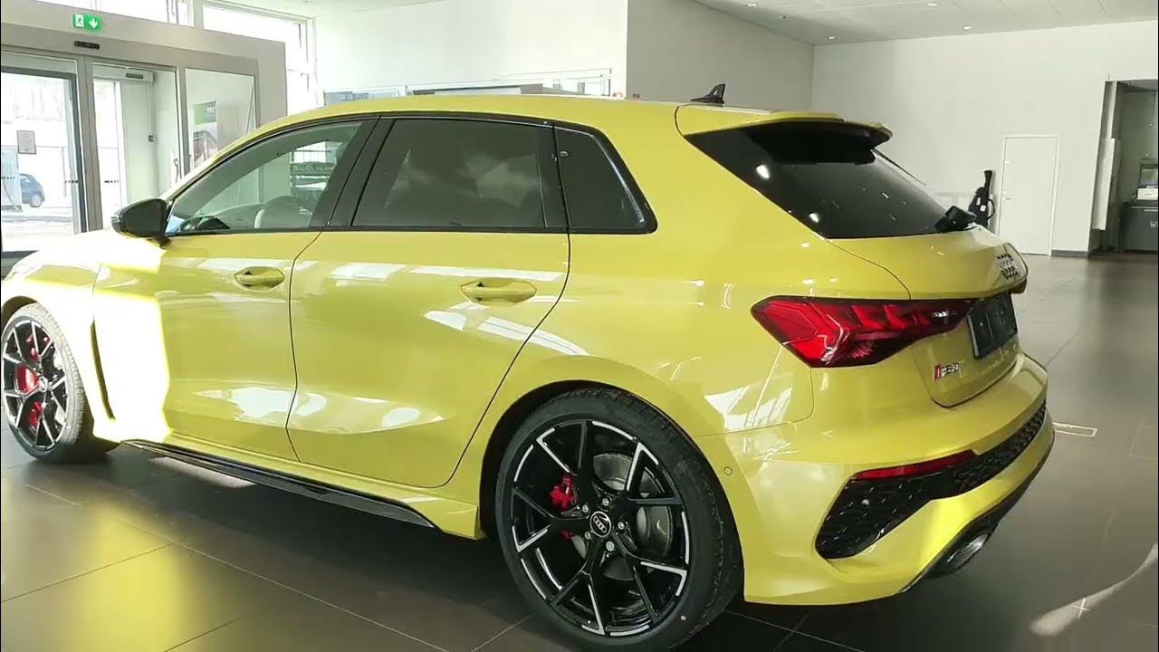 PYTHON YELLOW 2022 Audi RS3 Sportback 400PS THIS COLOR IS REALLY