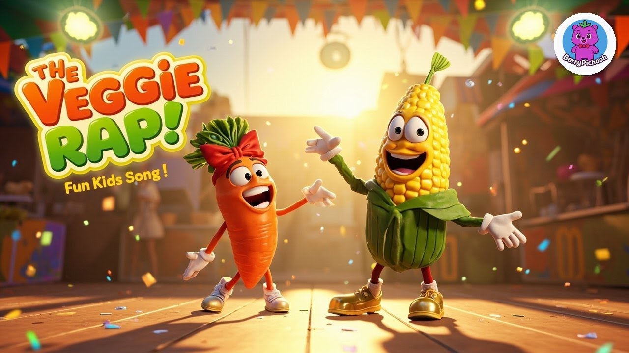 Salad Street – The Veggie Party Rap 🥕 | Fun Kids Song About Fruits & Veggies | Eat Healthy & Dance!